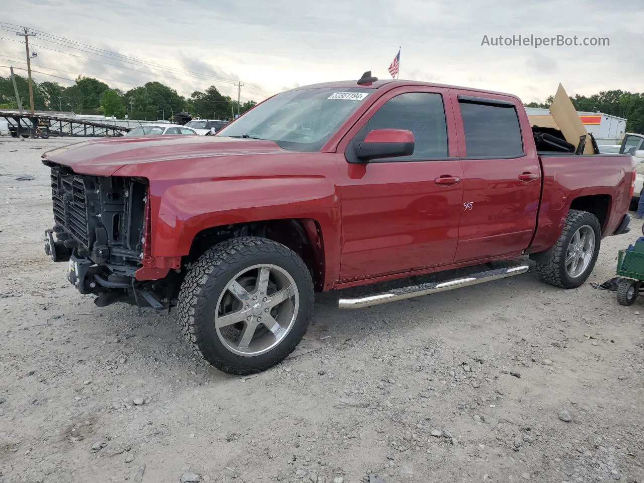 2018 Chevrolet Silverado C1500 Lt Красный vin: 3GCPCREC2JG634839