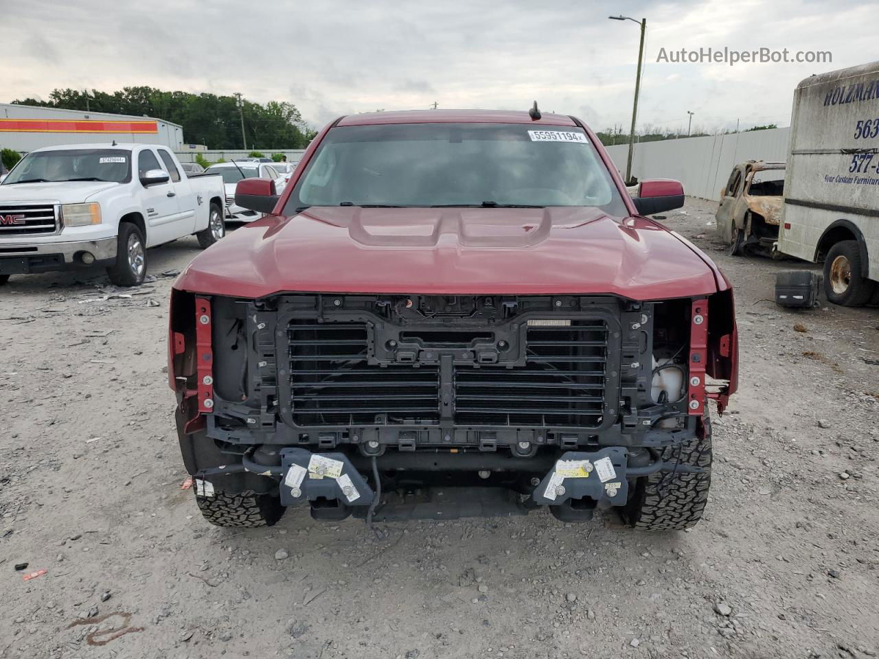 2018 Chevrolet Silverado C1500 Lt Red vin: 3GCPCREC2JG634839