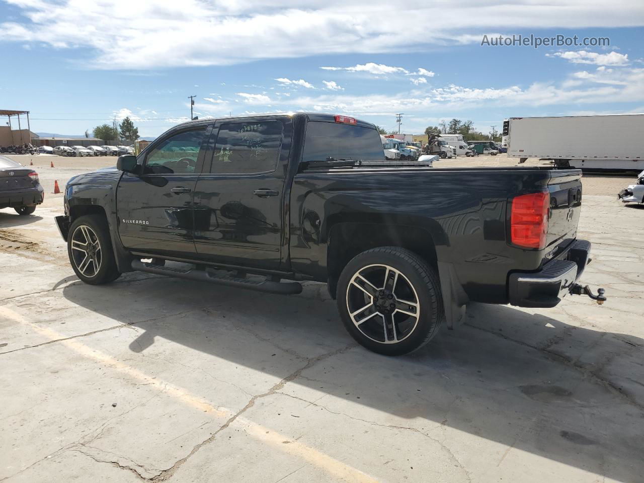 2018 Chevrolet Silverado C1500 Lt Black vin: 3GCPCREC3JG204933