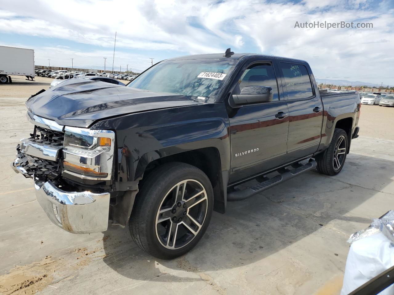 2018 Chevrolet Silverado C1500 Lt Black vin: 3GCPCREC3JG204933