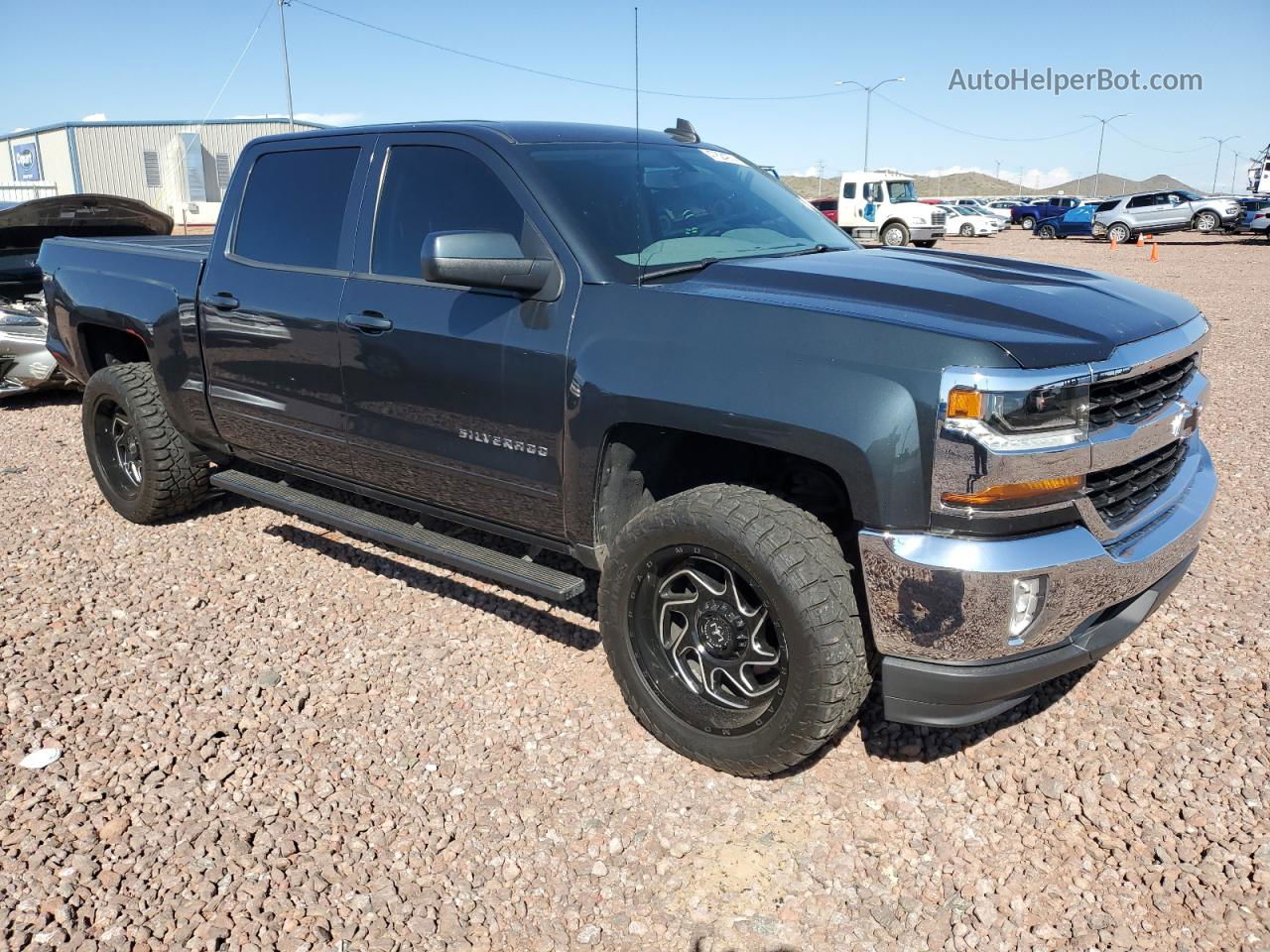 2018 Chevrolet Silverado C1500 Lt Gray vin: 3GCPCREC3JG209226