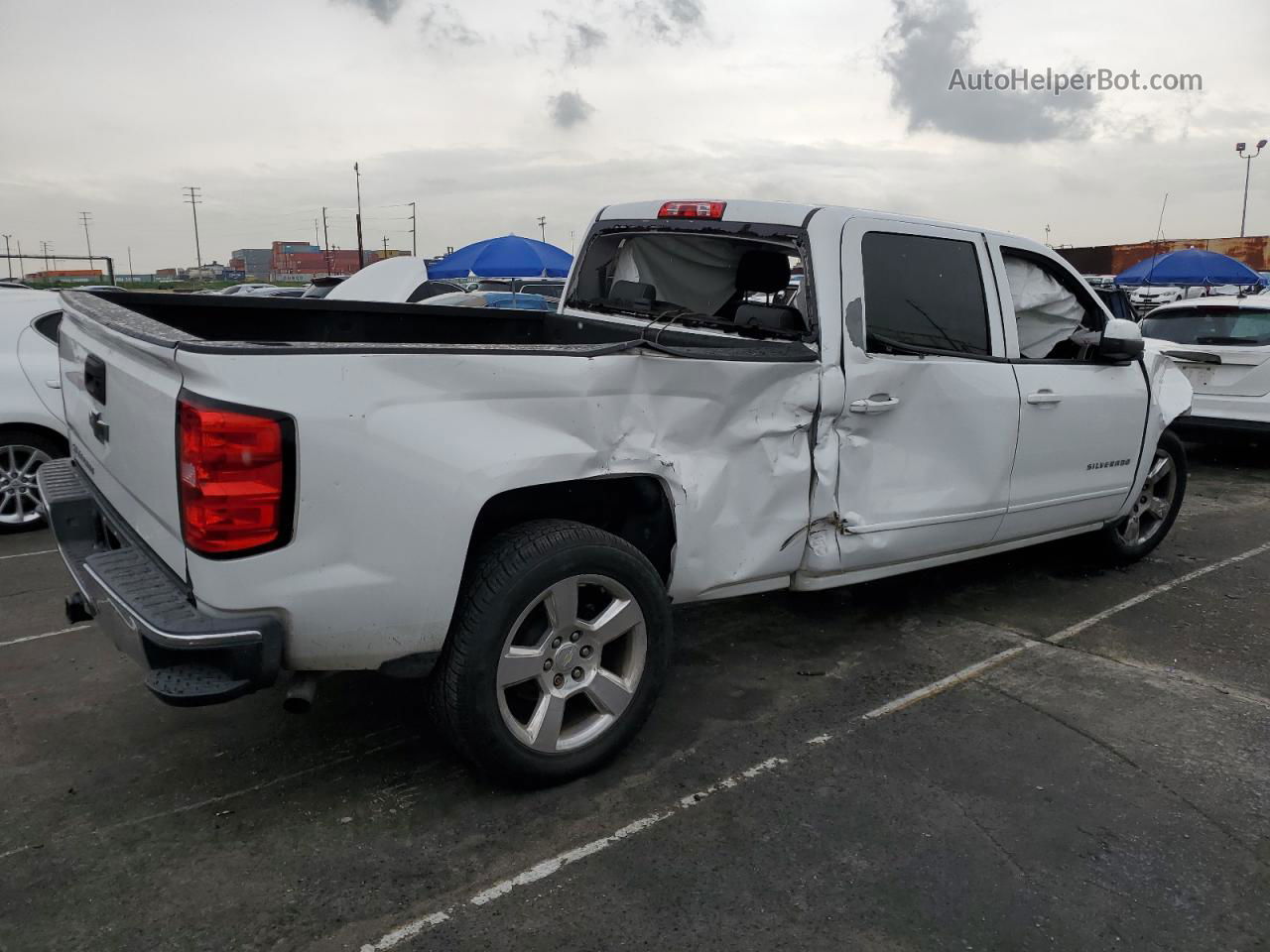 2015 Chevrolet Silverado C1500 Lt White vin: 3GCPCREC4FG430549