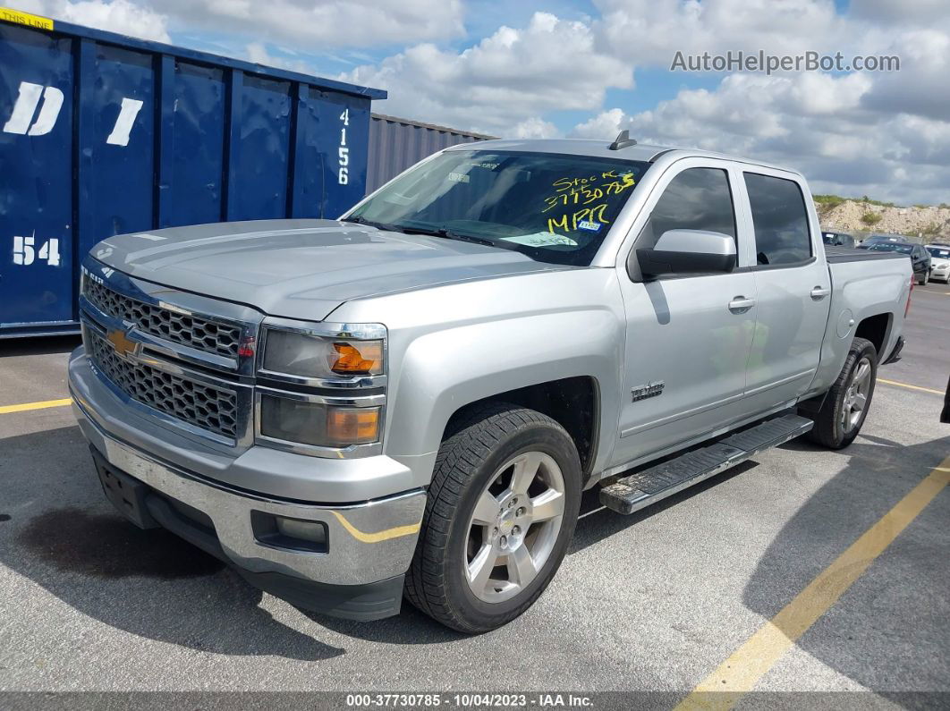 2015 Chevrolet Silverado 1500 Lt Silver vin: 3GCPCREC4FG504469