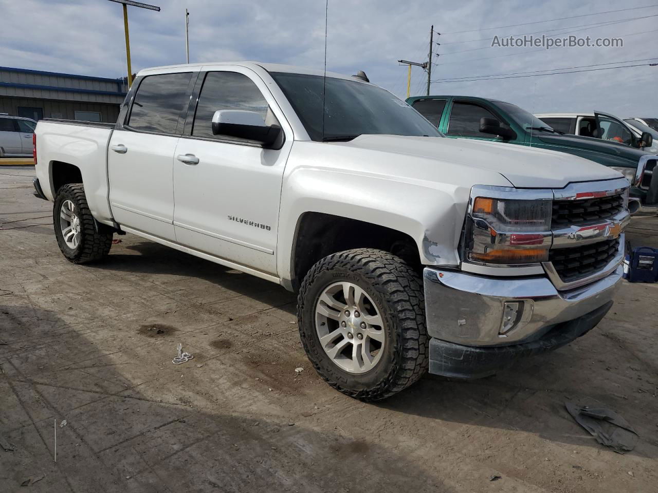 2016 Chevrolet Silverado C1500 Lt White vin: 3GCPCREC4GG340626