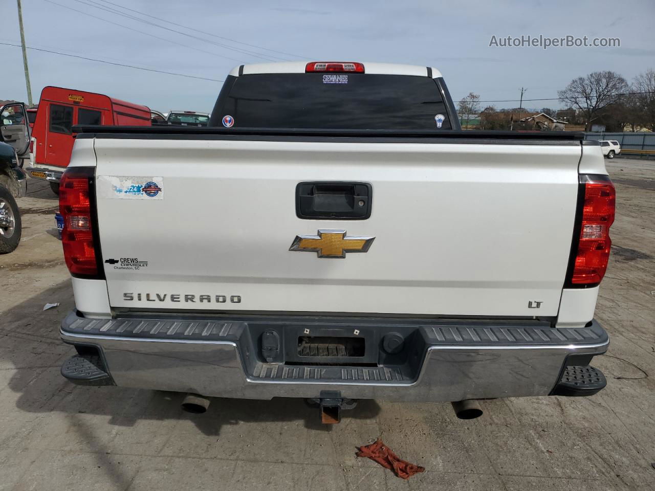 2016 Chevrolet Silverado C1500 Lt White vin: 3GCPCREC4GG340626