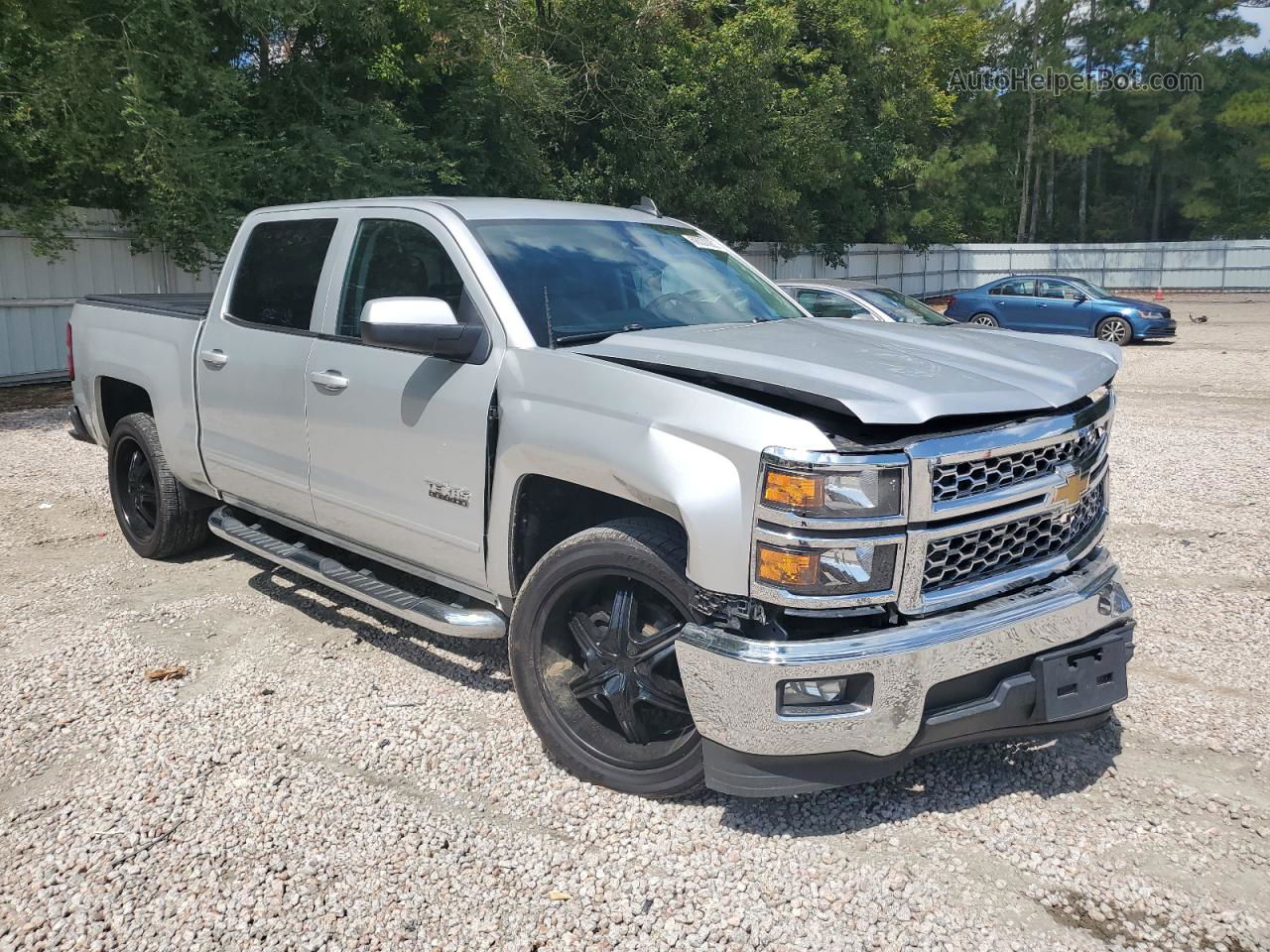 2015 Chevrolet Silverado C1500 Lt Silver vin: 3GCPCREC5FG304393