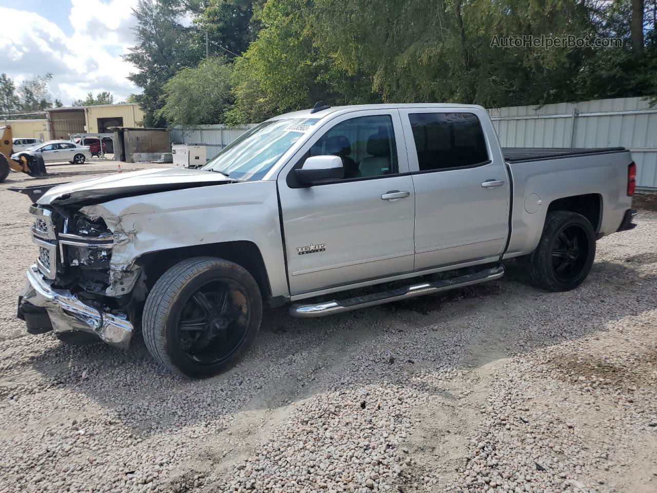 2015 Chevrolet Silverado C1500 Lt Silver vin: 3GCPCREC5FG304393