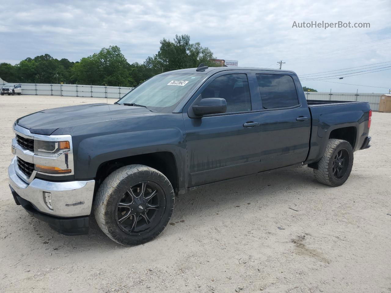 2018 Chevrolet Silverado C1500 Lt Gray vin: 3GCPCREC6JG175637