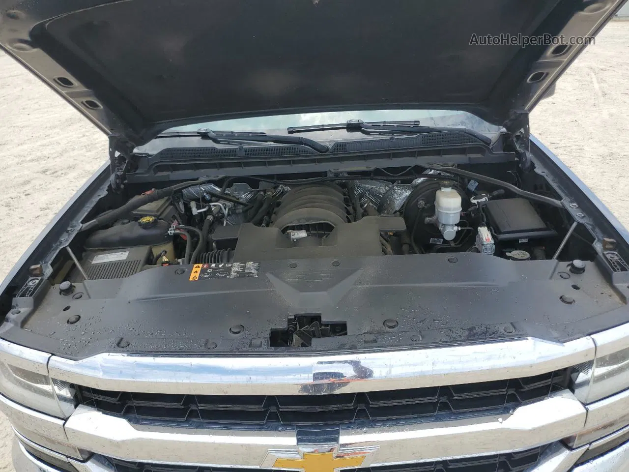 2018 Chevrolet Silverado C1500 Lt Gray vin: 3GCPCREC6JG175637