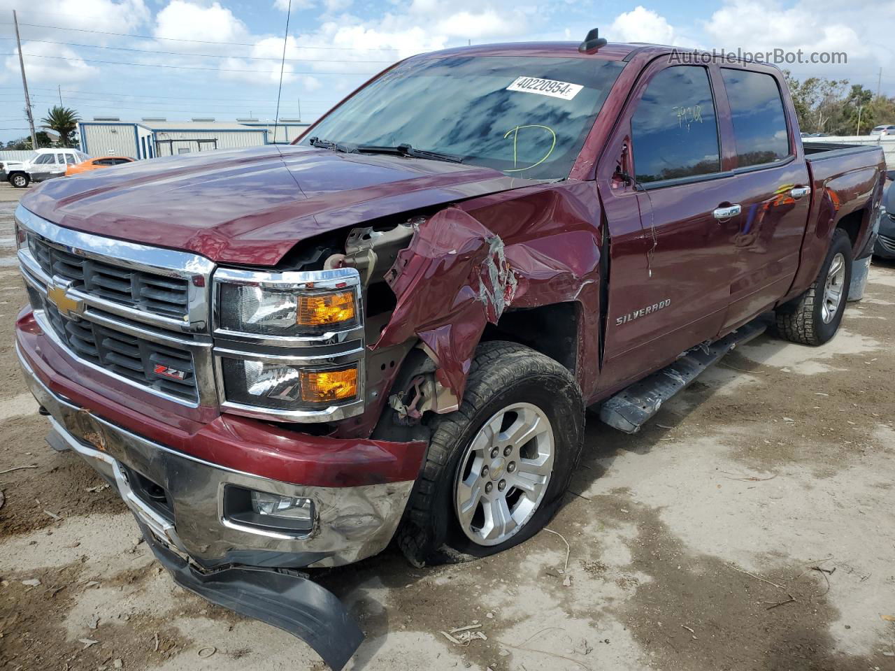 2015 Chevrolet Silverado C1500 Lt Бордовый vin: 3GCPCREC7FG317498