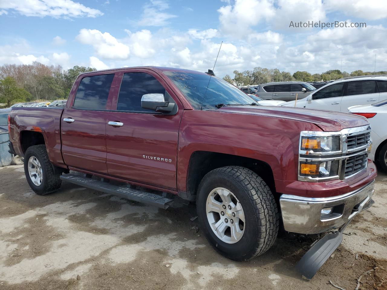 2015 Chevrolet Silverado C1500 Lt Burgundy vin: 3GCPCREC7FG317498