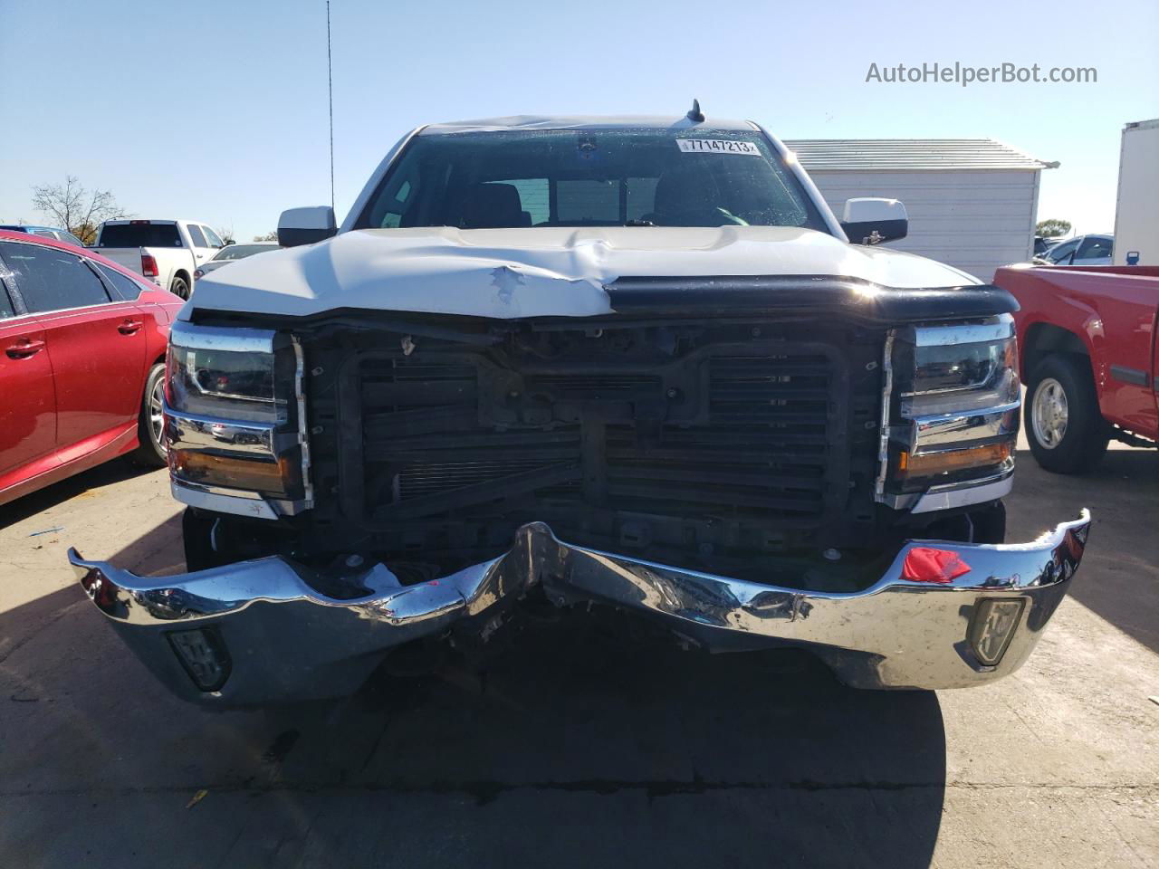 2018 Chevrolet Silverado C1500 Lt White vin: 3GCPCREC7JG280445