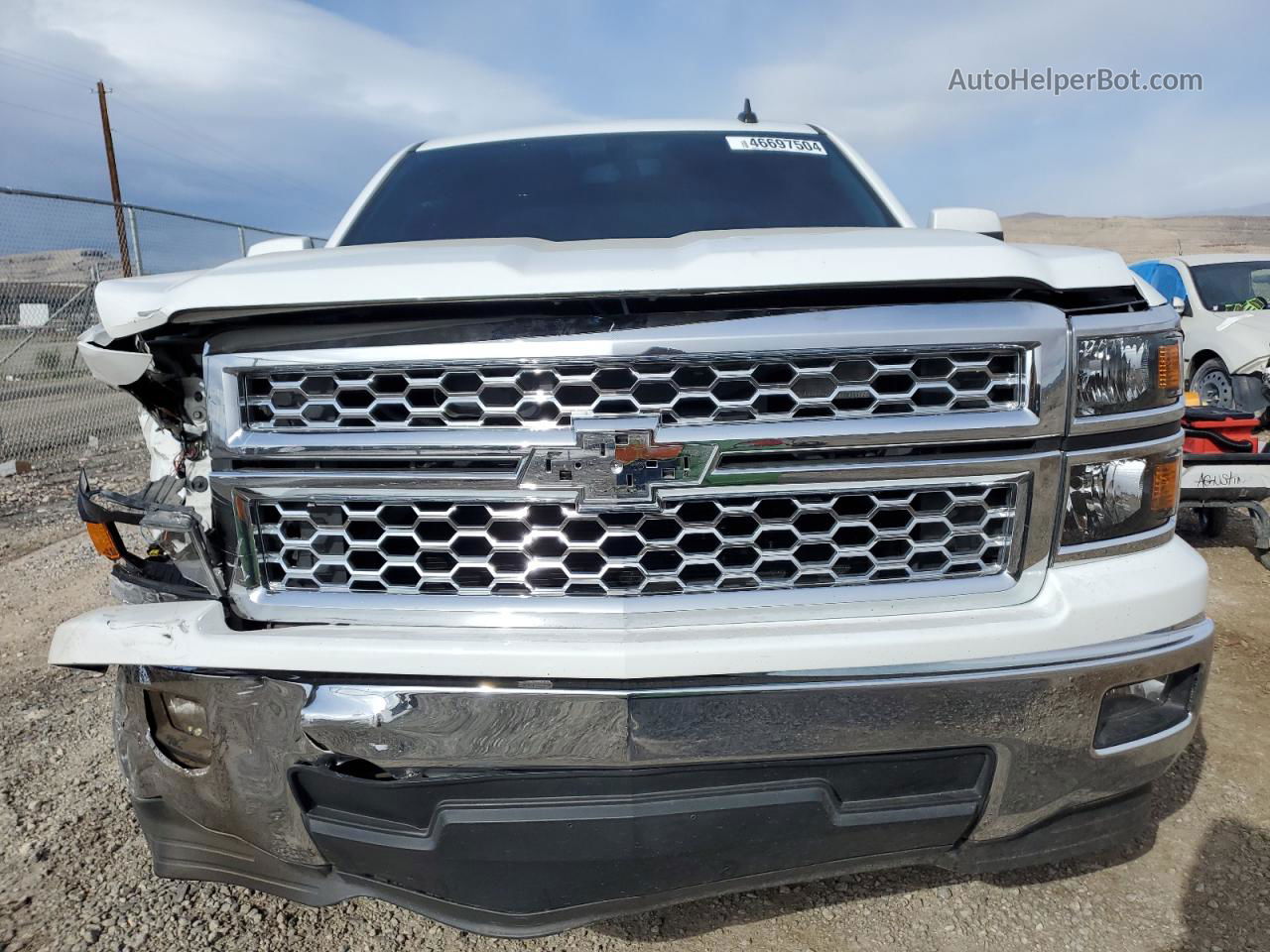 2015 Chevrolet Silverado C1500 Lt White vin: 3GCPCREC8FG496845