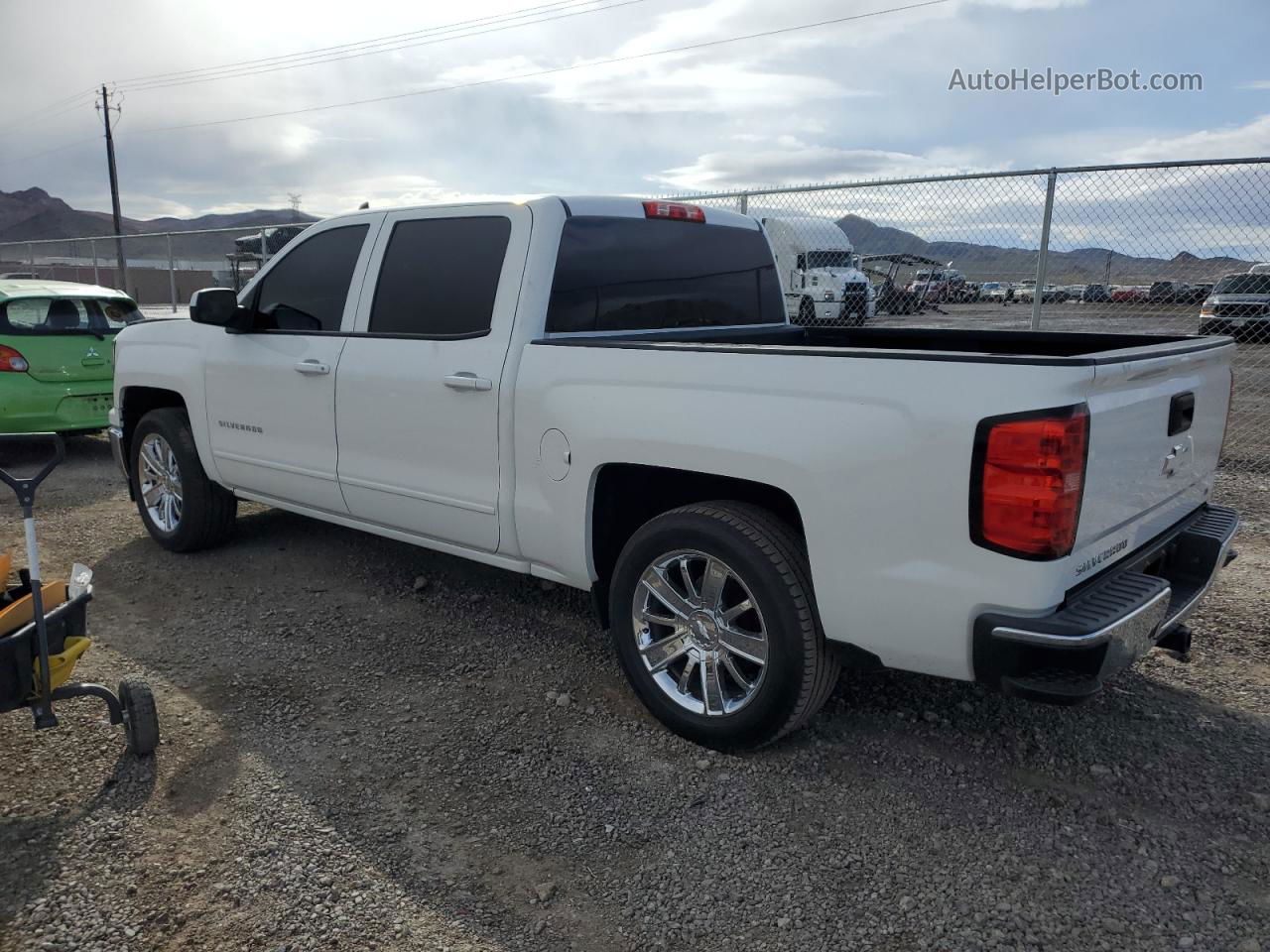 2015 Chevrolet Silverado C1500 Lt White vin: 3GCPCREC8FG496845