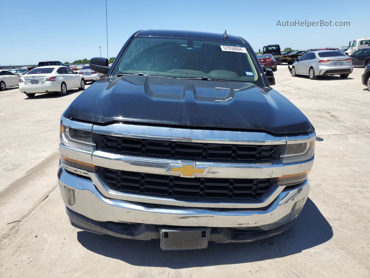 2016 Chevrolet Silverado C1500 Lt Black vin: 3GCPCREC8GG269320