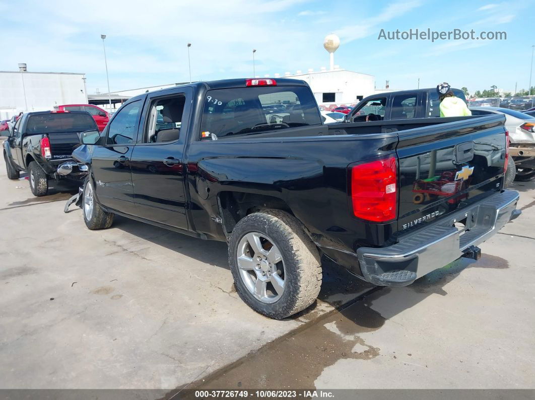 2018 Chevrolet Silverado 1500 1lt Black vin: 3GCPCREC8JG355105