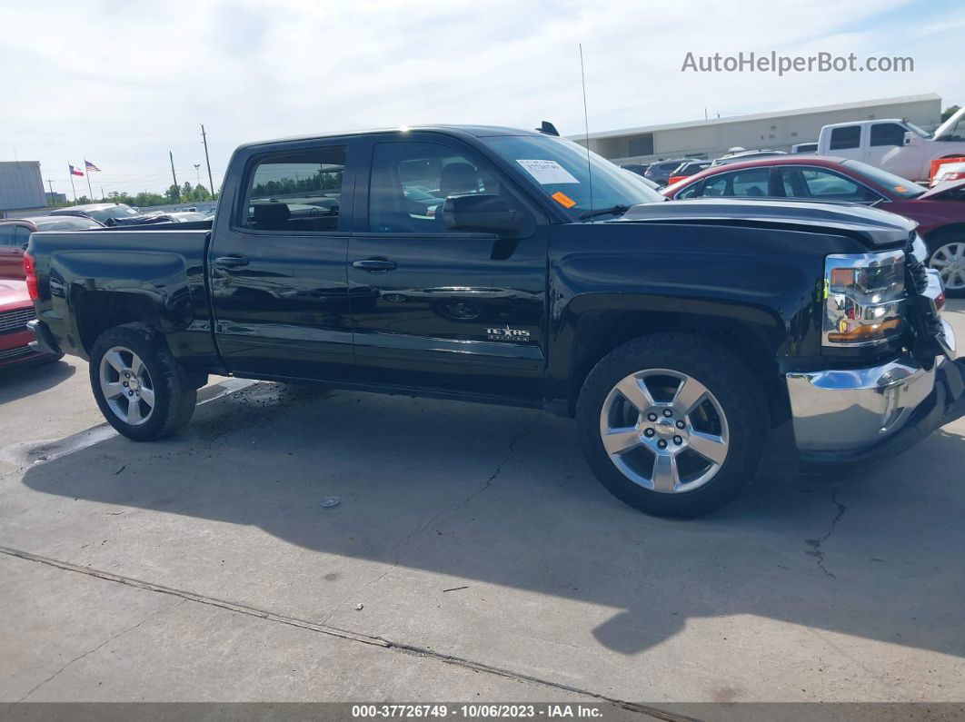 2018 Chevrolet Silverado 1500 1lt Black vin: 3GCPCREC8JG355105