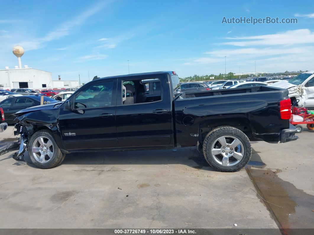 2018 Chevrolet Silverado 1500 1lt Black vin: 3GCPCREC8JG355105