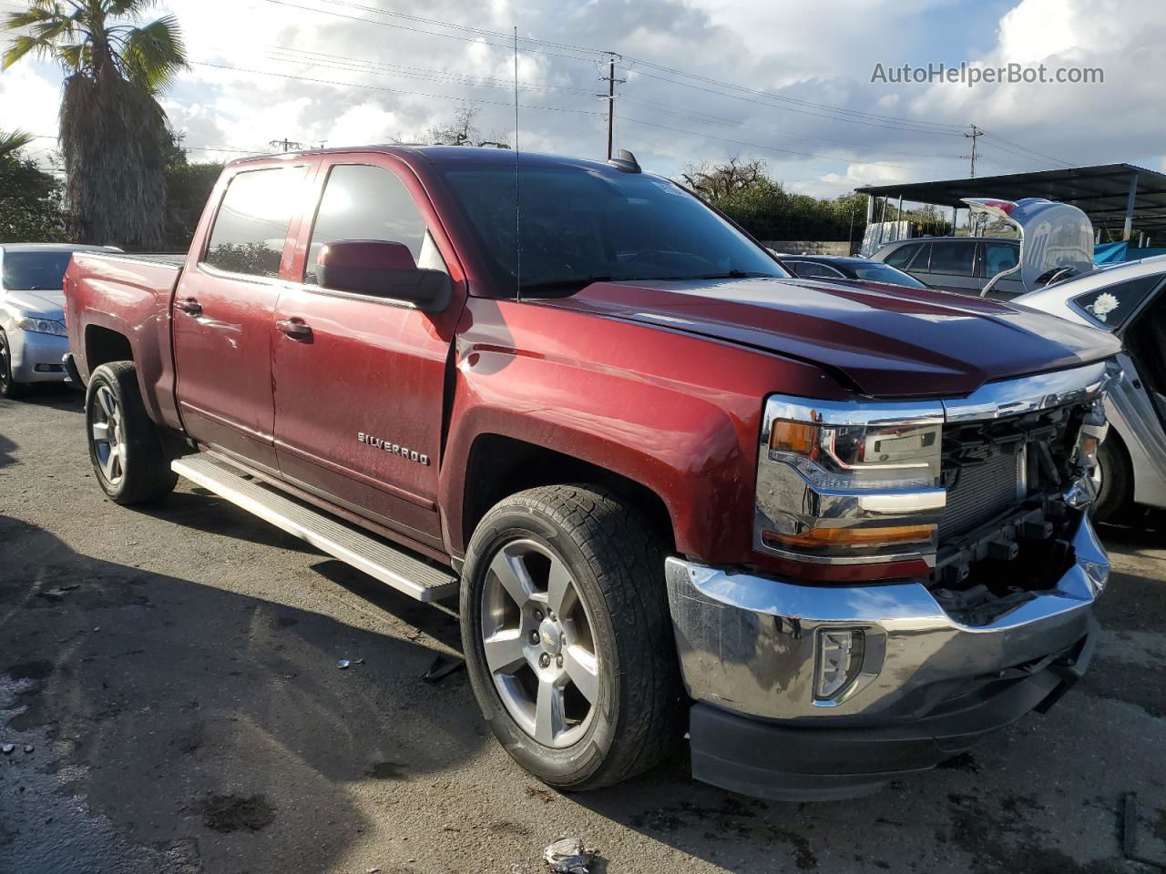 2016 Chevrolet Silverado C1500 Lt Burgundy vin: 3GCPCREC9GG226363