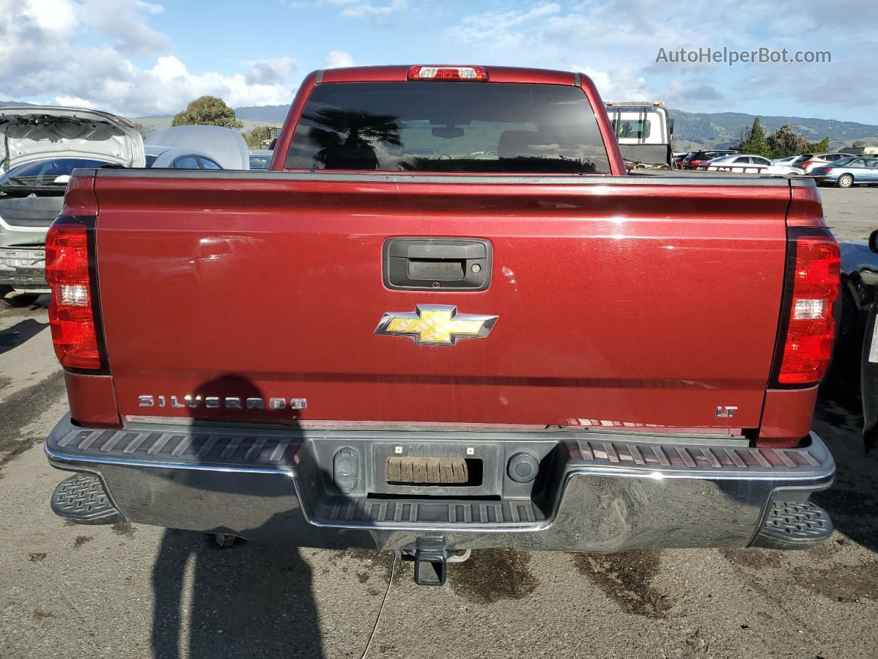 2016 Chevrolet Silverado C1500 Lt Burgundy vin: 3GCPCREC9GG226363