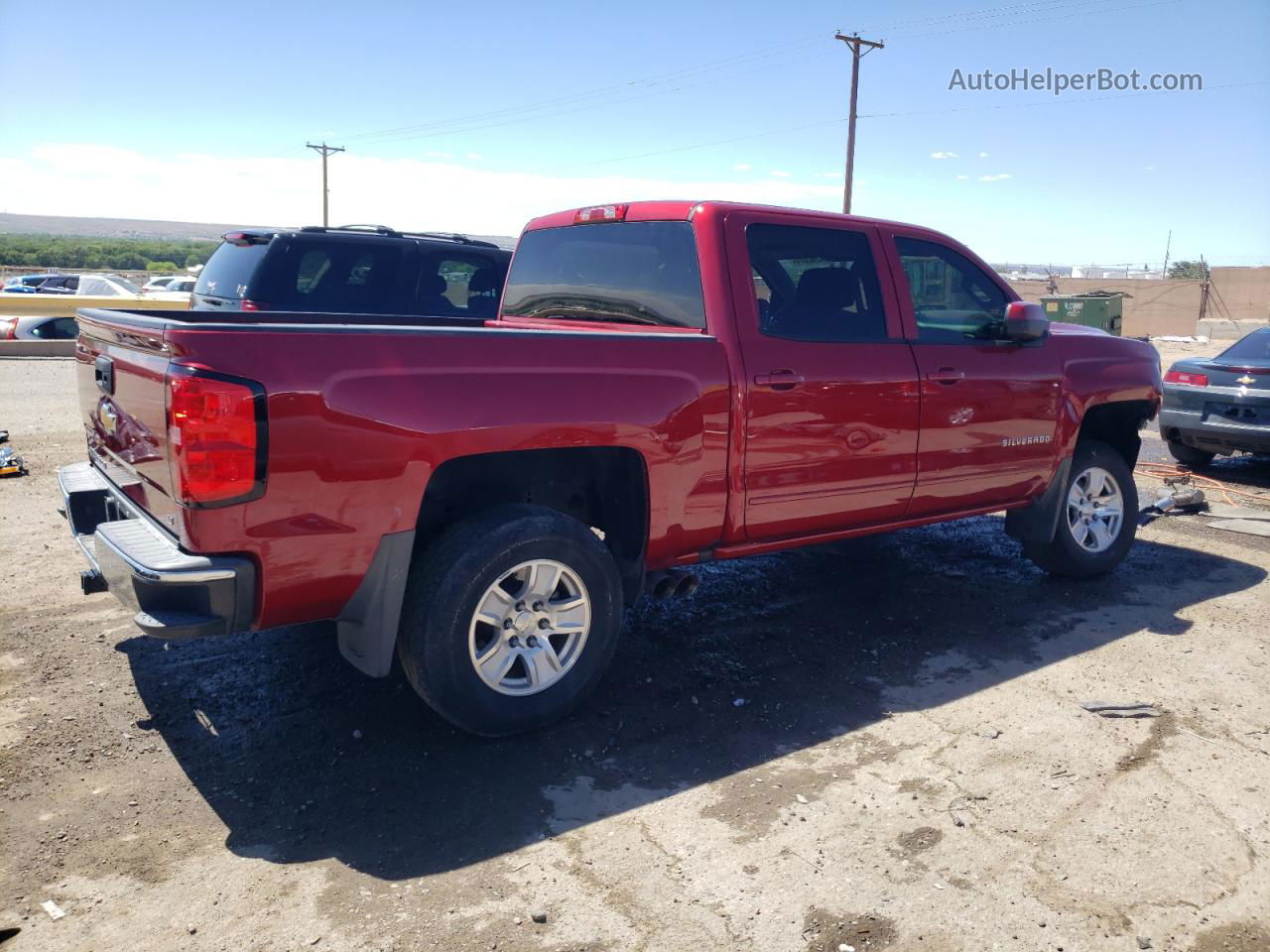 2018 Chevrolet Silverado C1500 Lt Red vin: 3GCPCREC9JG491047