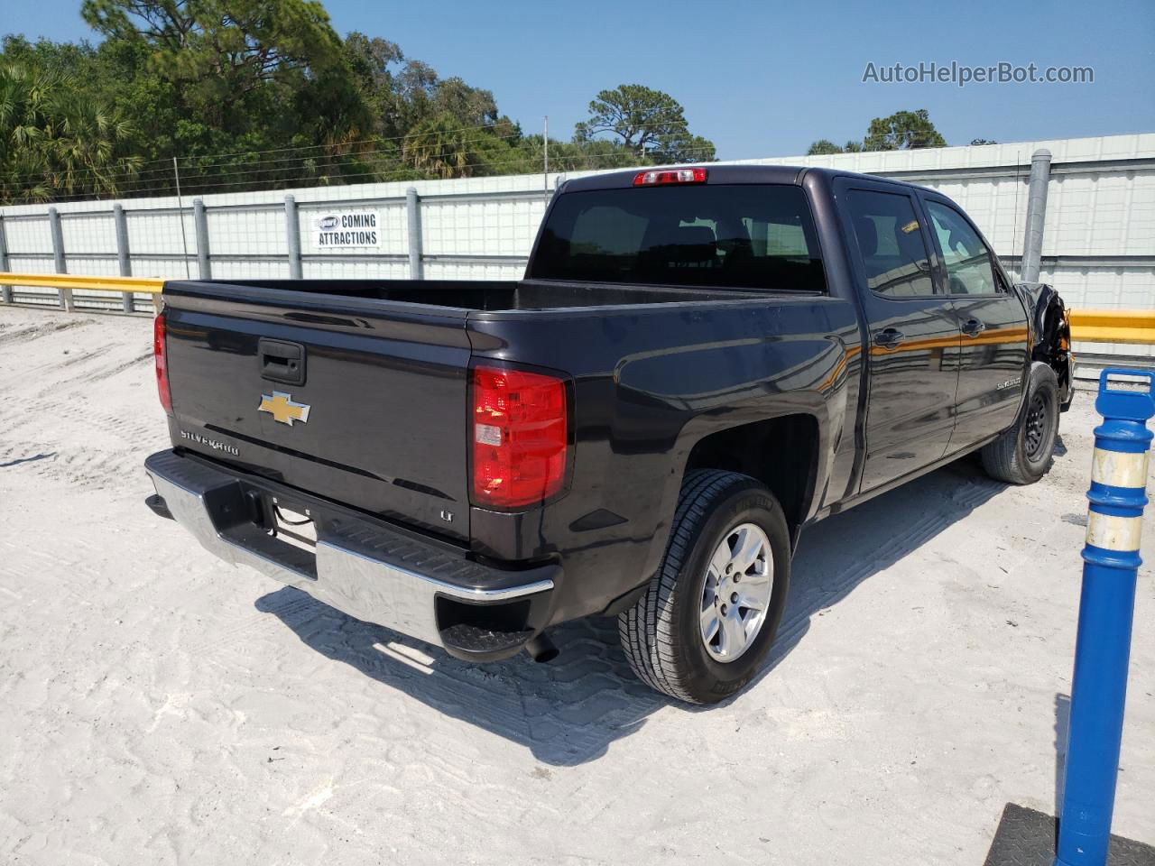 2016 Chevrolet Silverado C1500 Lt Gray vin: 3GCPCRECXGG200404