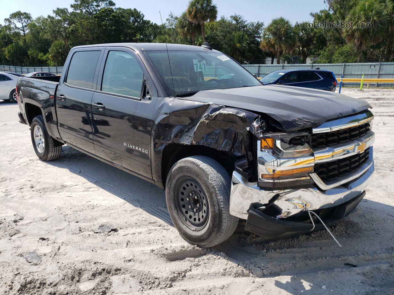 2016 Chevrolet Silverado C1500 Lt Gray vin: 3GCPCRECXGG200404