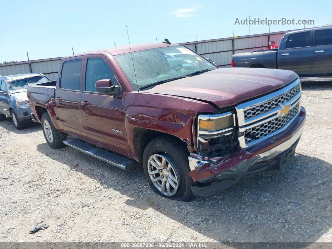 2015 Chevrolet Silverado 1500 1lt Burgundy vin: 3GCPCREH2FG175637