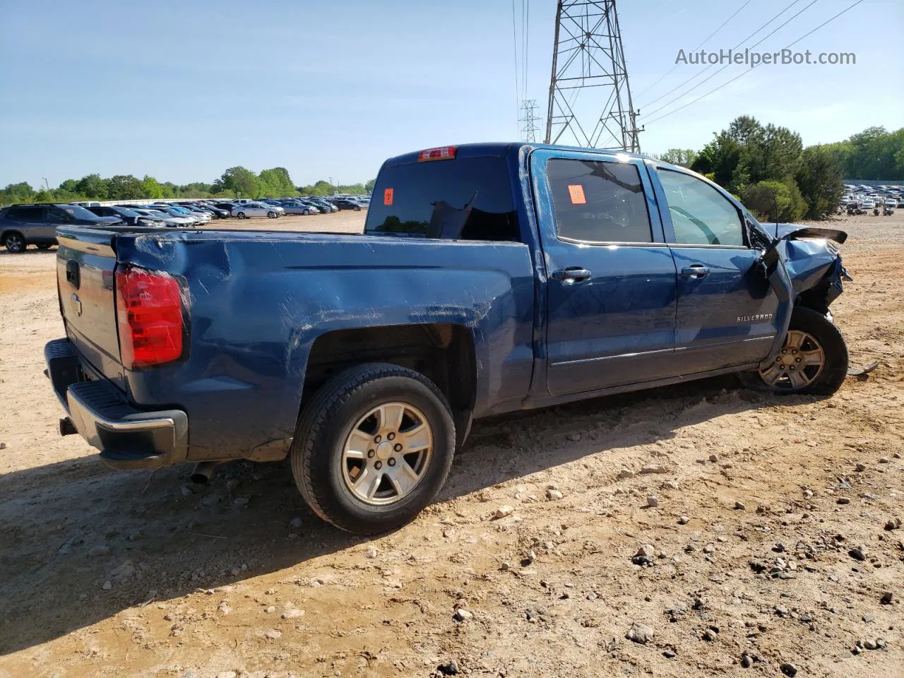 2015 Chevrolet Silverado C1500 Lt Blue vin: 3GCPCREH7FG188092