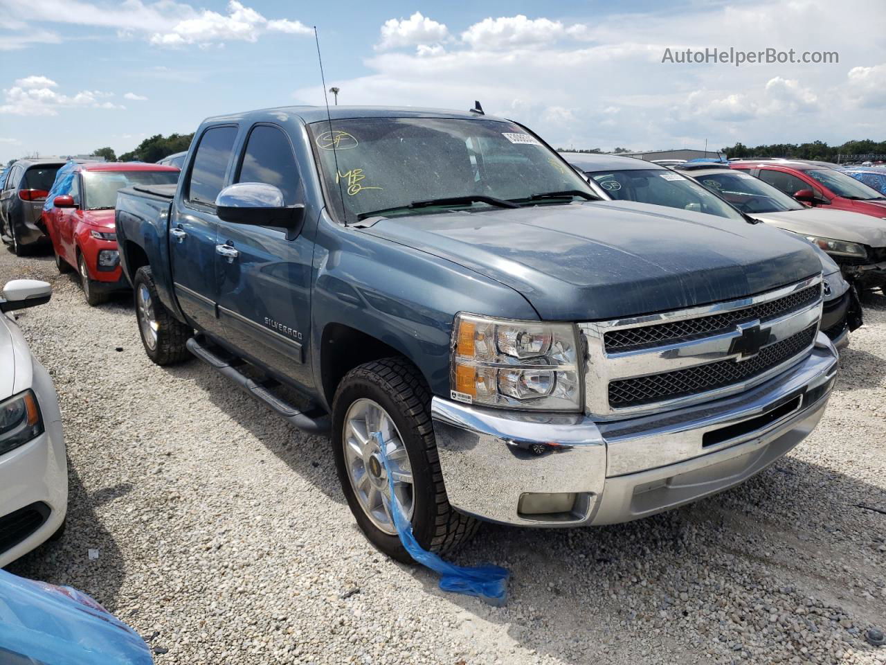 2012 Chevrolet Silverado C1500 Lt Синий vin: 3GCPCSE01CG148393