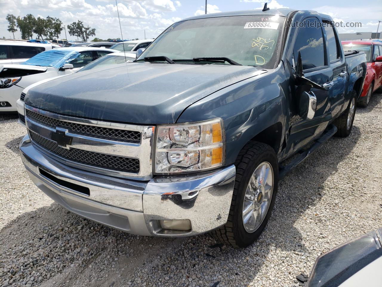 2012 Chevrolet Silverado C1500 Lt Blue vin: 3GCPCSE01CG148393