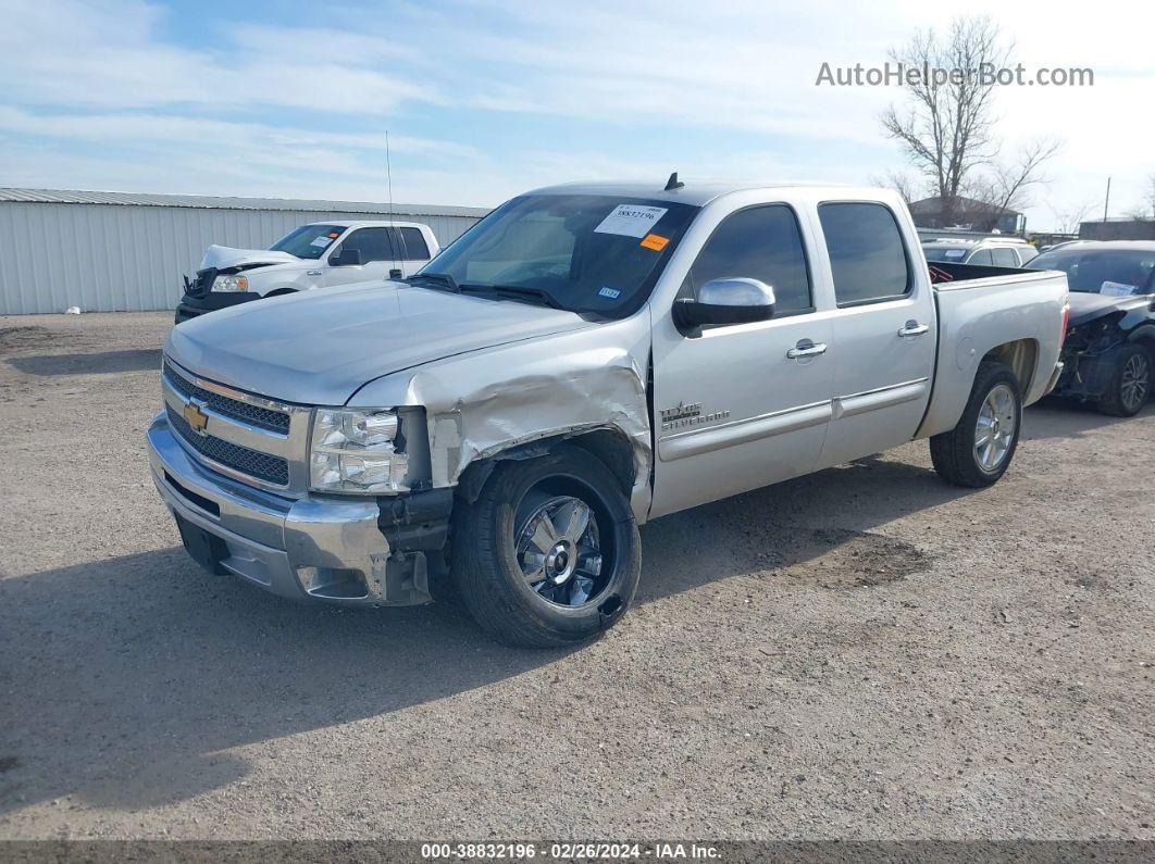 2013 Chevrolet Silverado 1500 Lt Silver vin: 3GCPCSE02DG272643