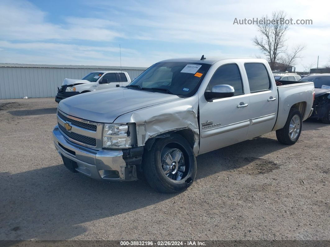 2013 Chevrolet Silverado 1500 Lt Silver vin: 3GCPCSE02DG272643