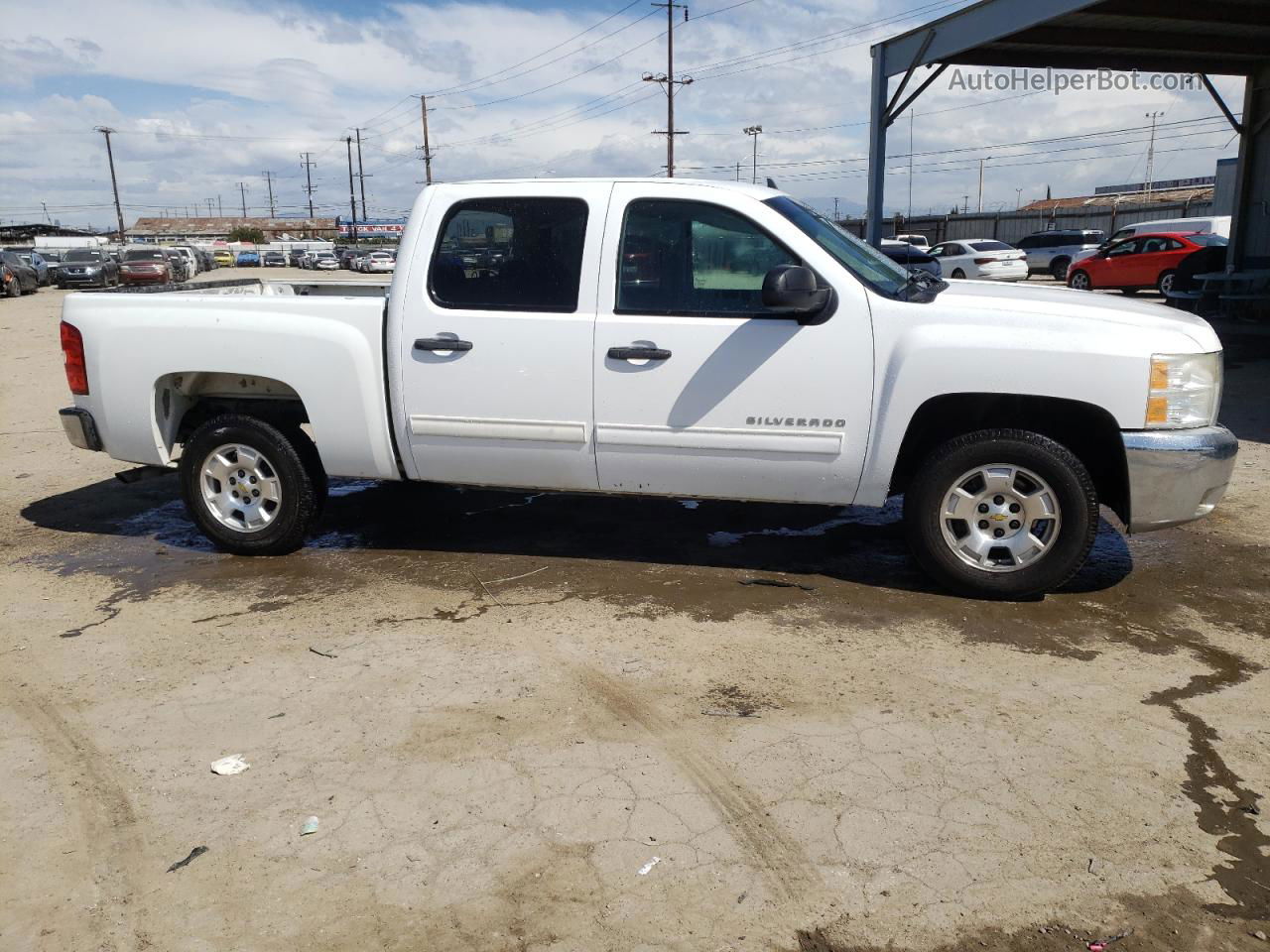 2013 Chevrolet Silverado C1500 Lt White vin: 3GCPCSE03DG151877