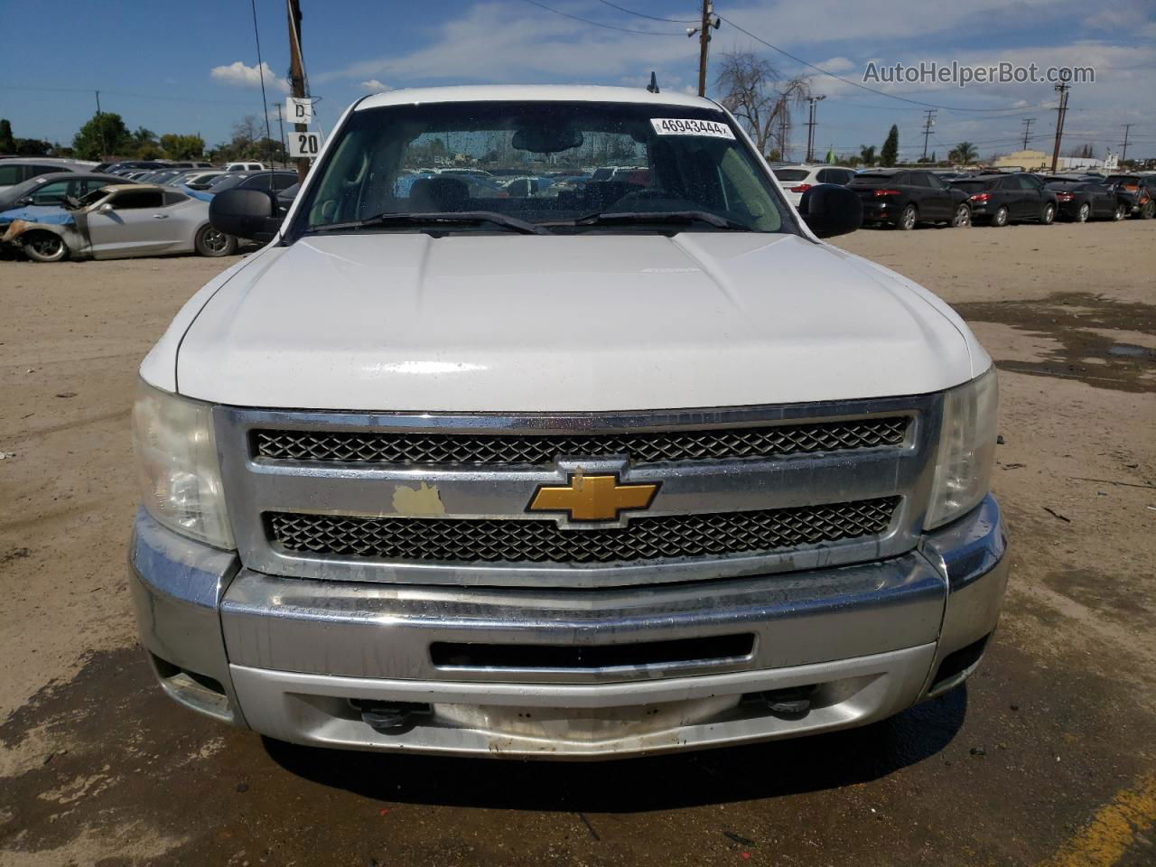 2013 Chevrolet Silverado C1500 Lt White vin: 3GCPCSE03DG151877