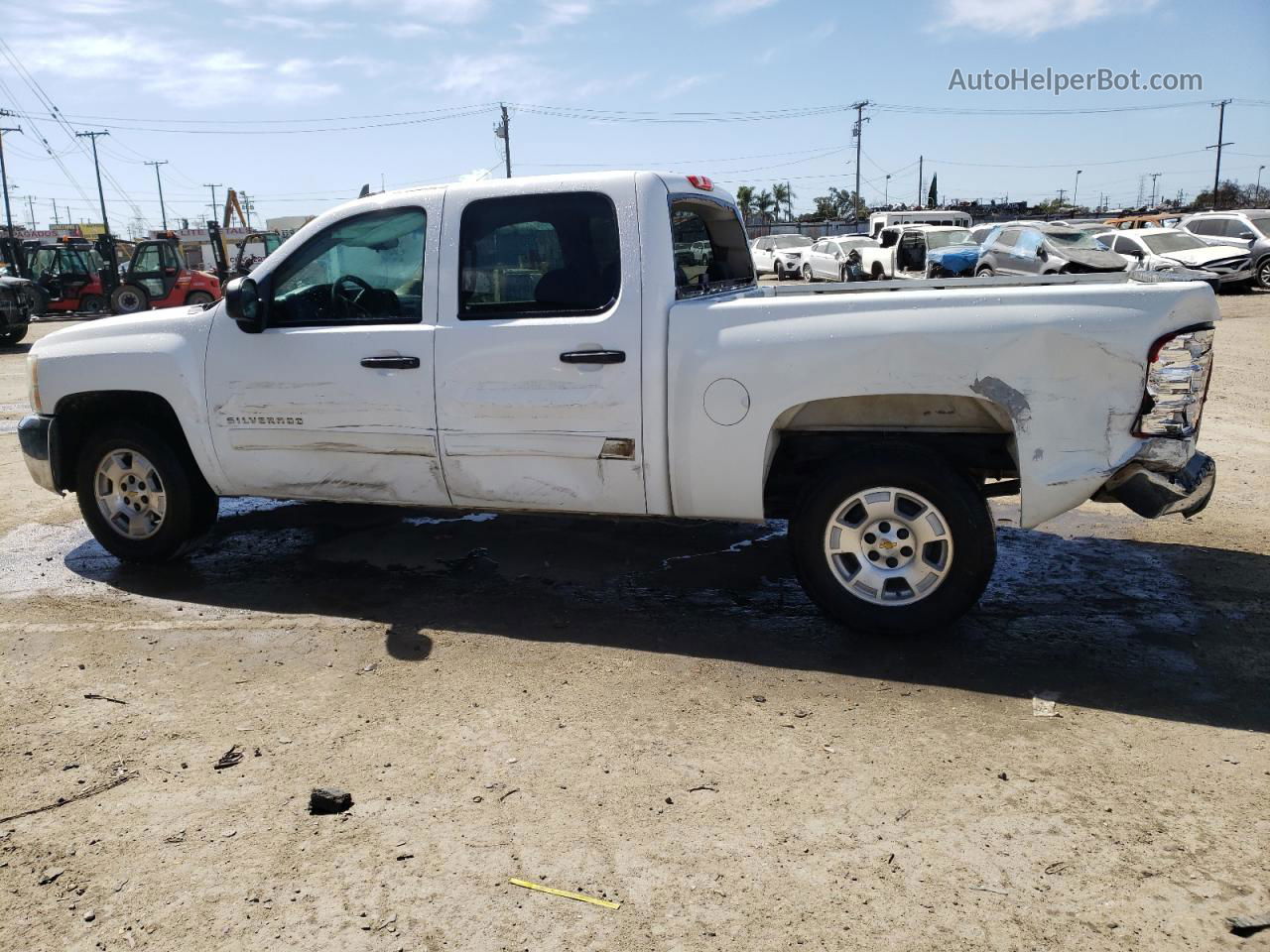 2013 Chevrolet Silverado C1500 Lt White vin: 3GCPCSE03DG151877