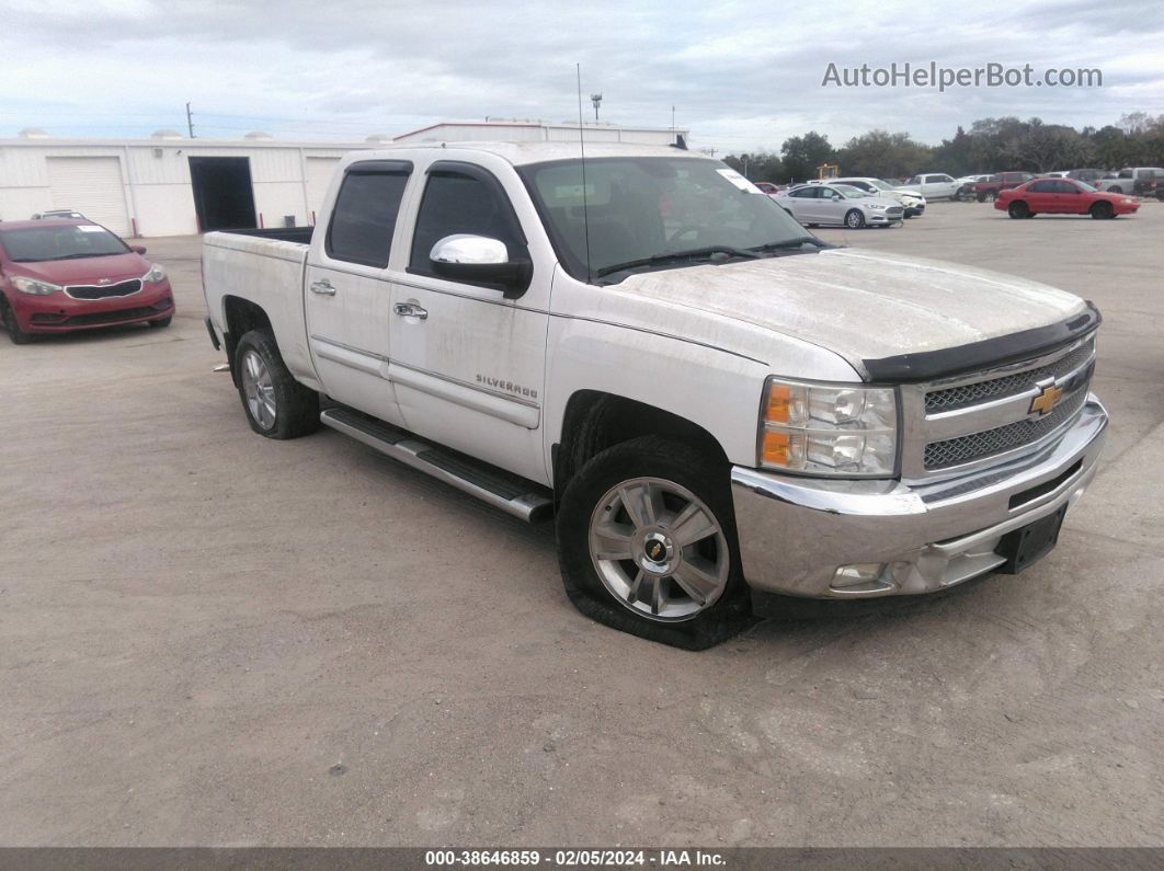 2013 Chevrolet Silverado 1500 Lt White vin: 3GCPCSE03DG165150