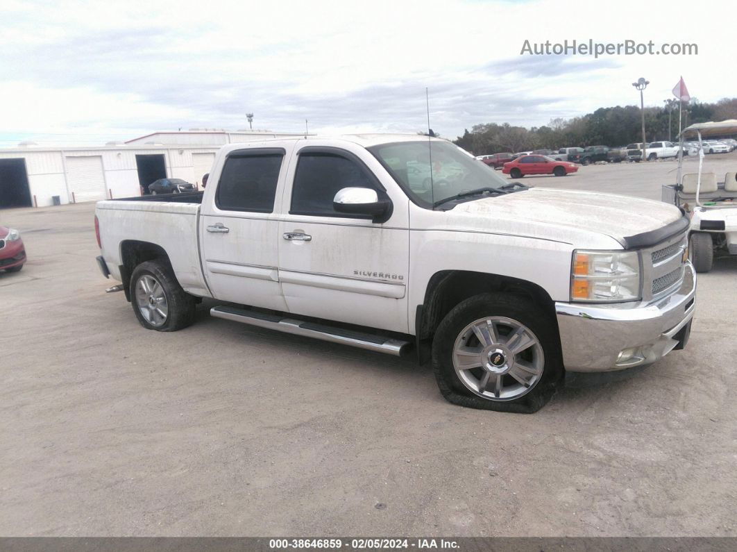 2013 Chevrolet Silverado 1500 Lt White vin: 3GCPCSE03DG165150