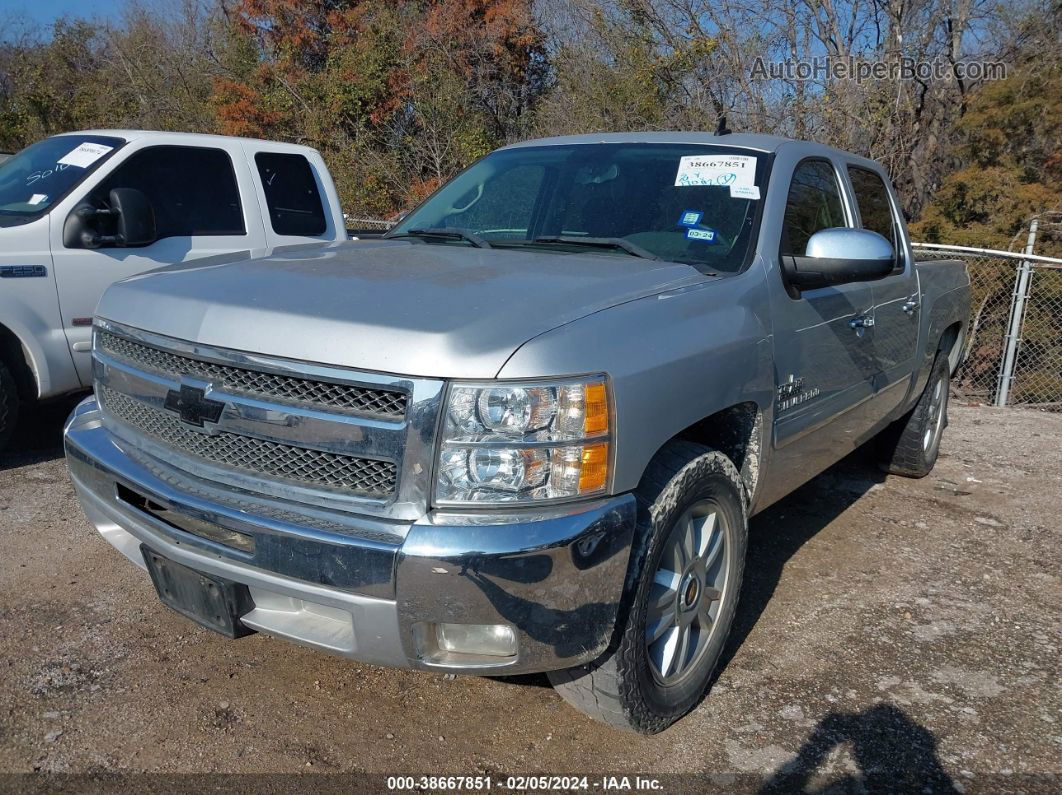 2013 Chevrolet Silverado 1500 Lt Silver vin: 3GCPCSE04DG153623