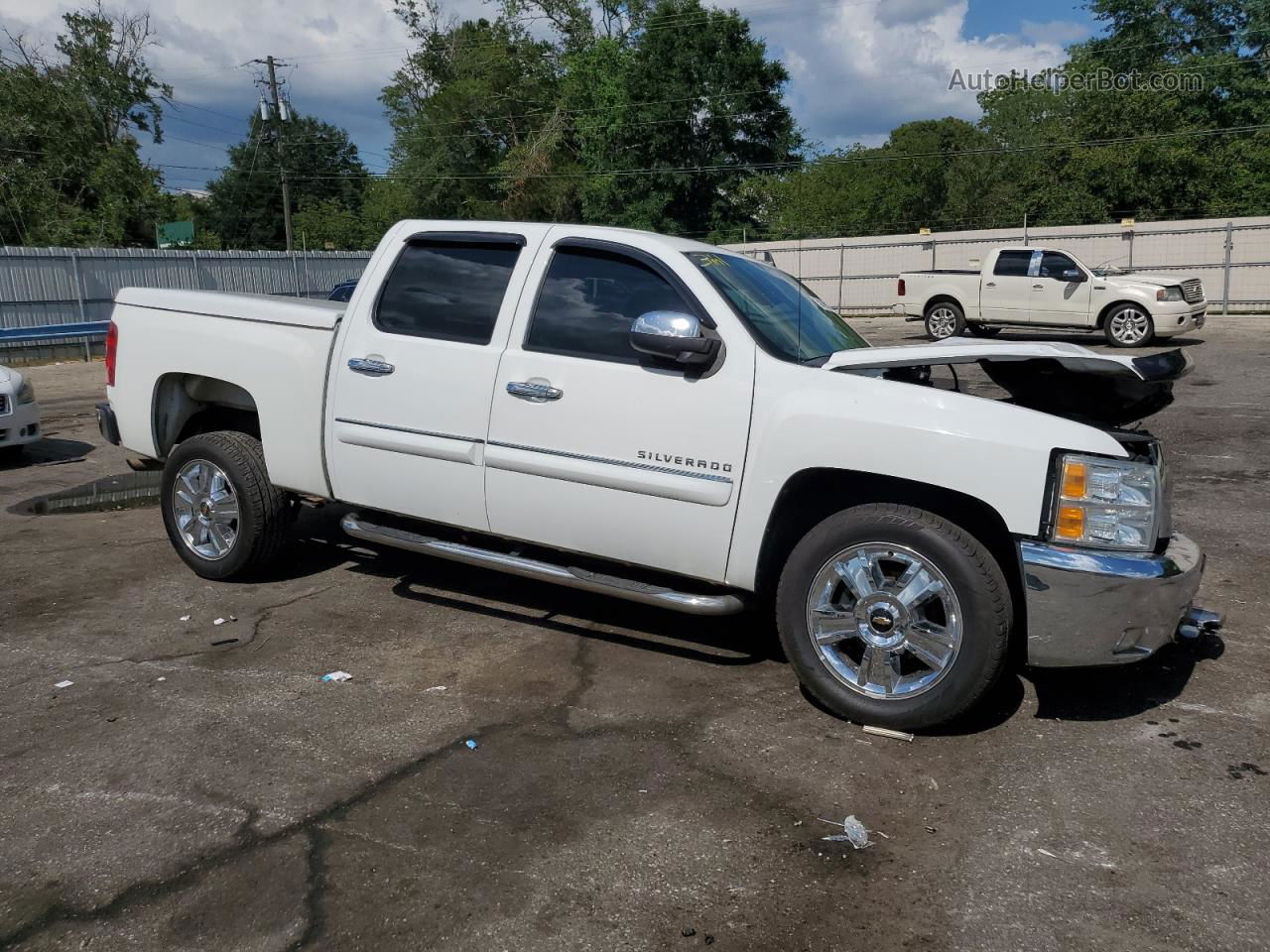 2012 Chevrolet Silverado C1500 Lt White vin: 3GCPCSE05CG200057