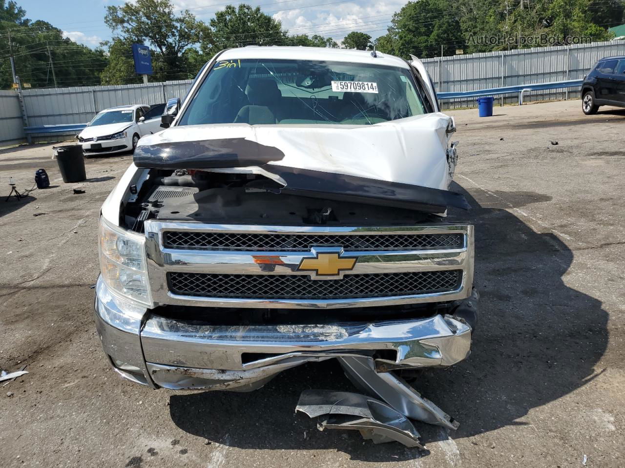 2012 Chevrolet Silverado C1500 Lt White vin: 3GCPCSE05CG200057