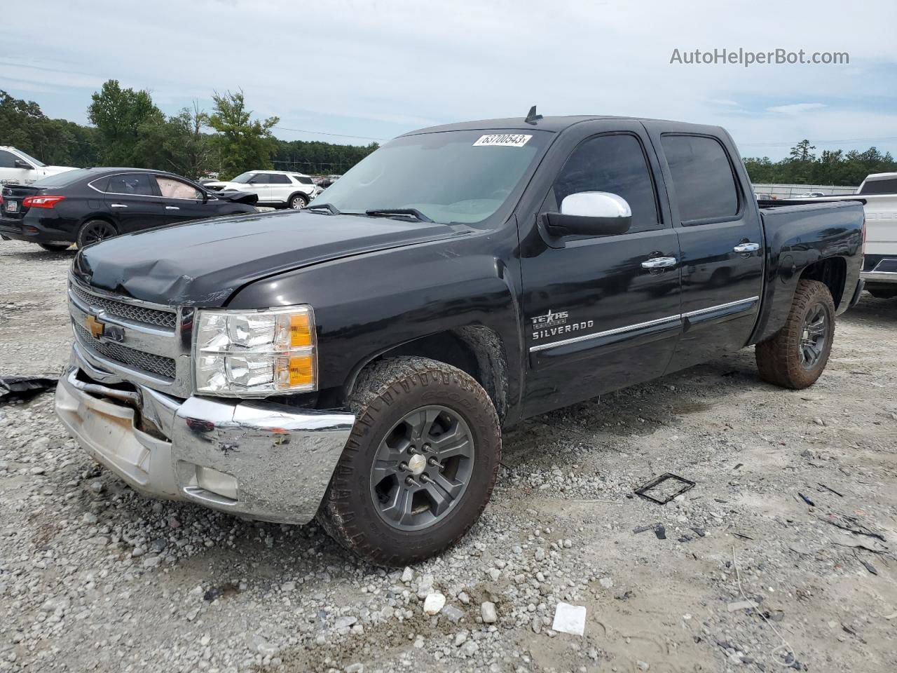 2013 Chevrolet Silverado C1500 Lt Черный vin: 3GCPCSE05DG294197