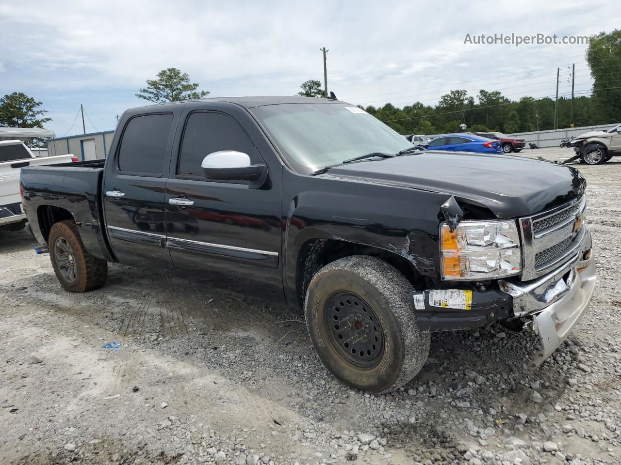 2013 Chevrolet Silverado C1500 Lt Black vin: 3GCPCSE05DG294197