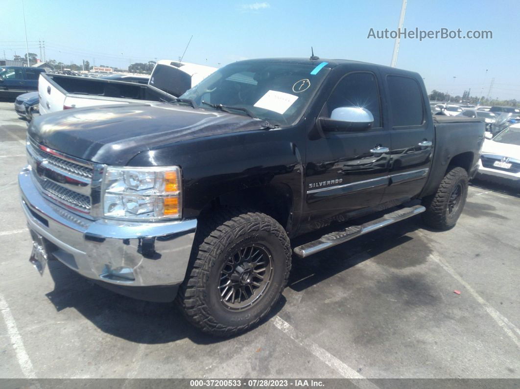 2012 Chevrolet Silverado 1500 Lt Black vin: 3GCPCSE06CG222214