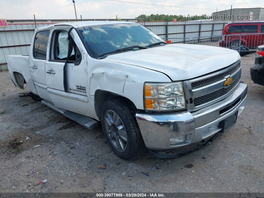 2013 Chevrolet Silverado 1500 Lt White vin: 3GCPCSE08DG100228