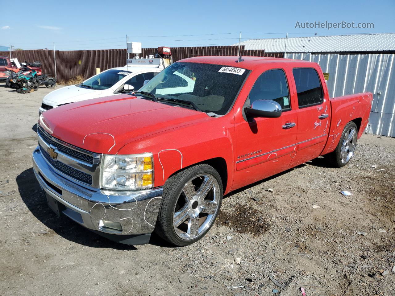 2013 Chevrolet Silverado C1500 Lt Red vin: 3GCPCSE08DG132189