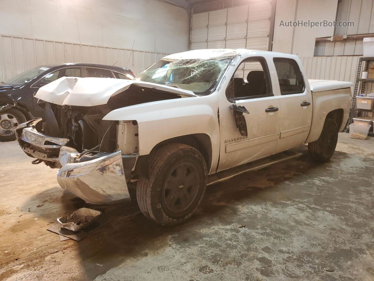 2013 Chevrolet Silverado C1500 Lt White vin: 3GCPCSE08DG185457