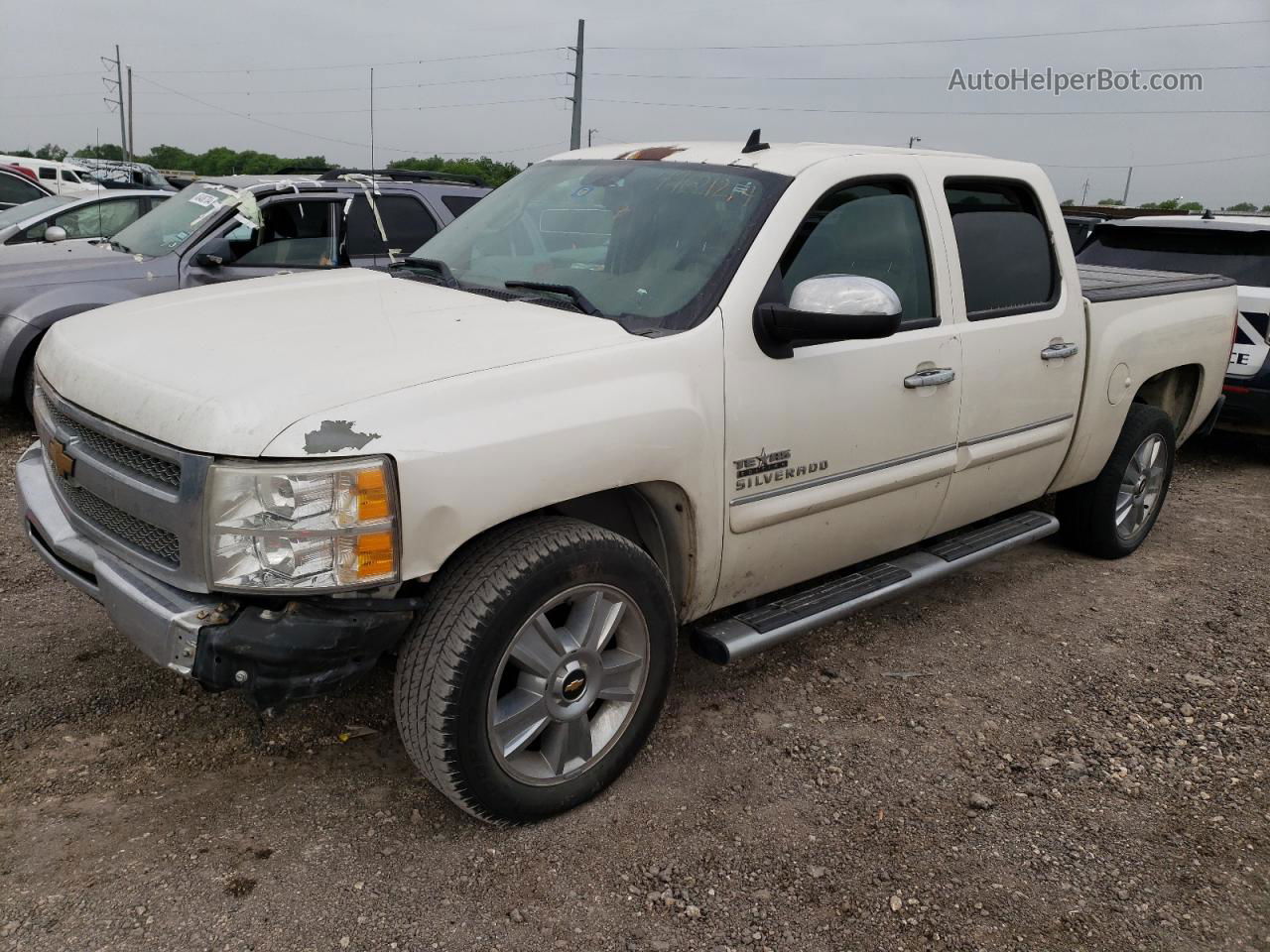 2013 Chevrolet Silverado C1500 Lt Белый vin: 3GCPCSE08DG201723