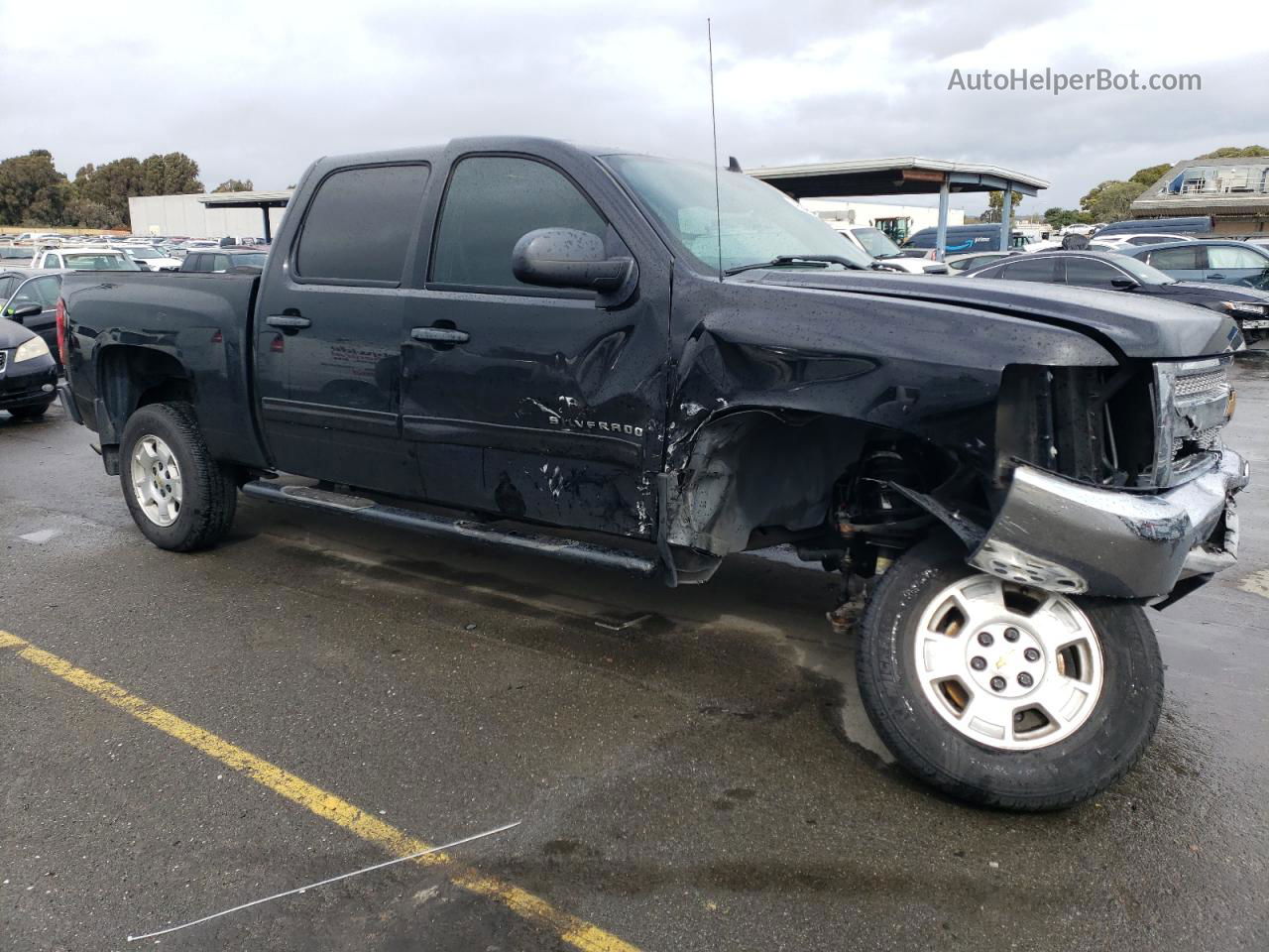 2013 Chevrolet Silverado C1500 Lt Black vin: 3GCPCSE09DG196631