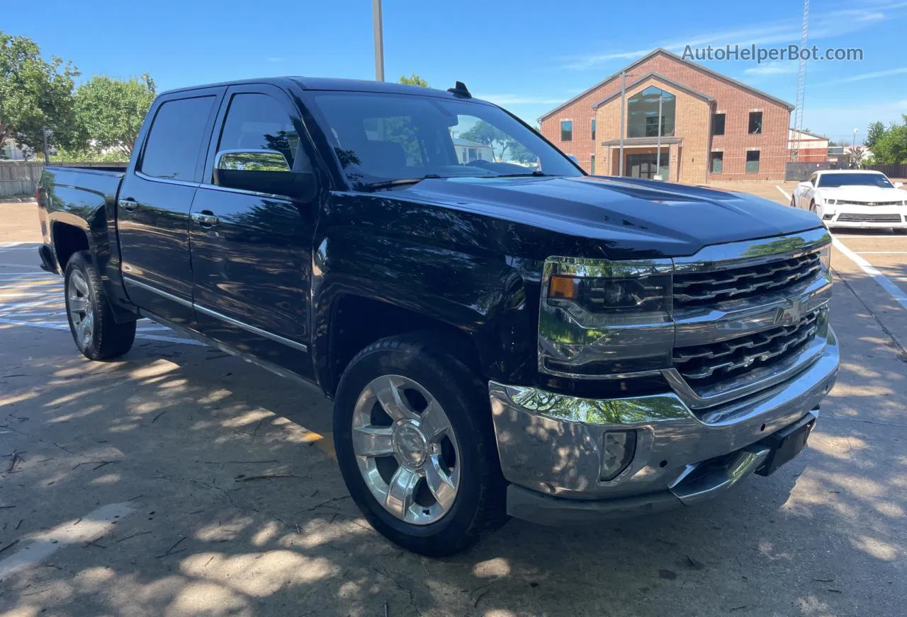 2018 Chevrolet Silverado C1500 Ltz Black vin: 3GCPCSECXJG277384